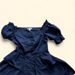 New York & Company Navy Button-Up Garment
